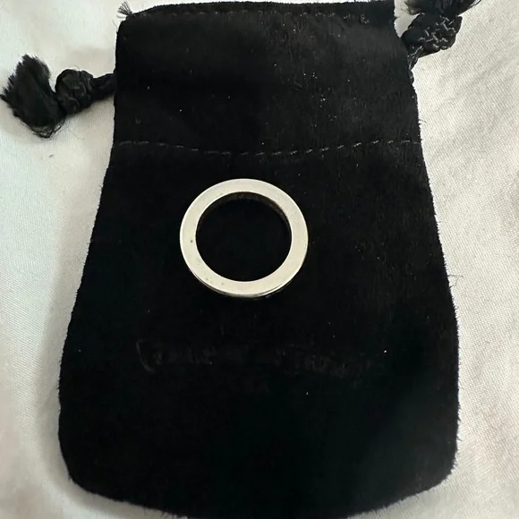 Chrome Hearts Malibu FU 3mm Sterling Silver Ring unisex 5.5us NEW - Picture 4 of 6